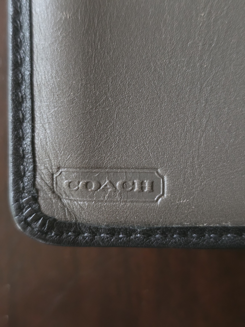 Coach Black Parker Leather Turnlock Compact Wallet - Picture 8 of 9